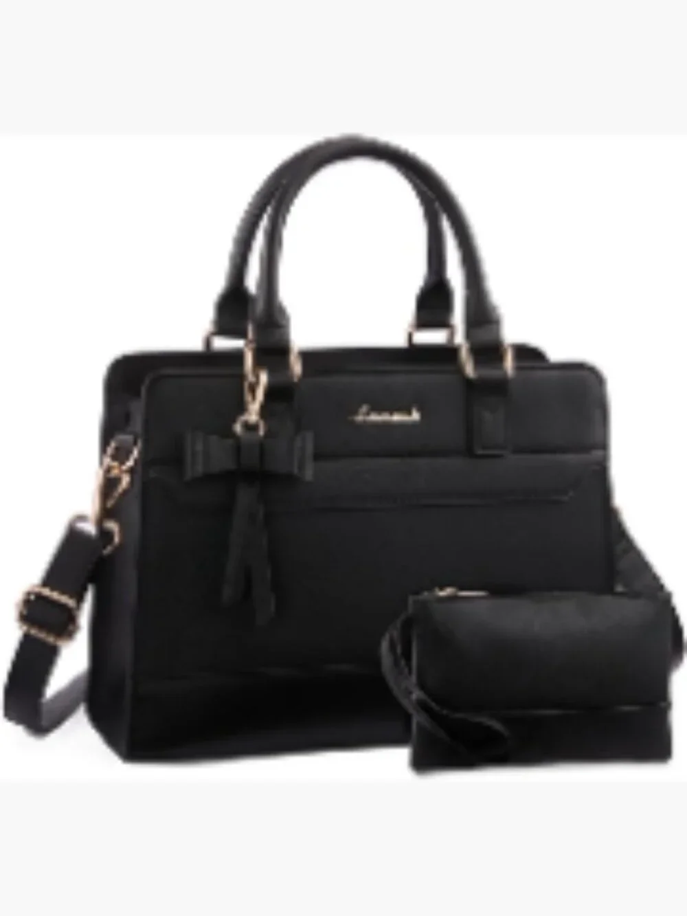 Faux Leather Satchel Handbag Tote Purse Crossbody Shoulder Bag Women Laptop